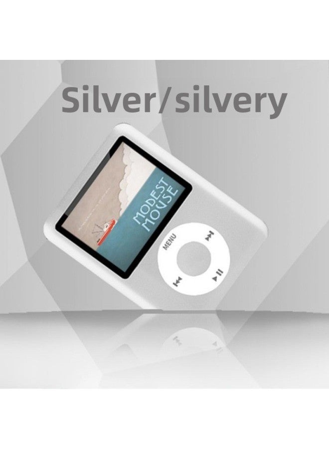 MP3 Player - Bluetooth MP3 Player for Students - Silver can be inserted into the card, 16g - Portable Music Player, English Learning Dictionary, Walkman, Wireless Study, Mp4 Support, Exam Listening - Image 1