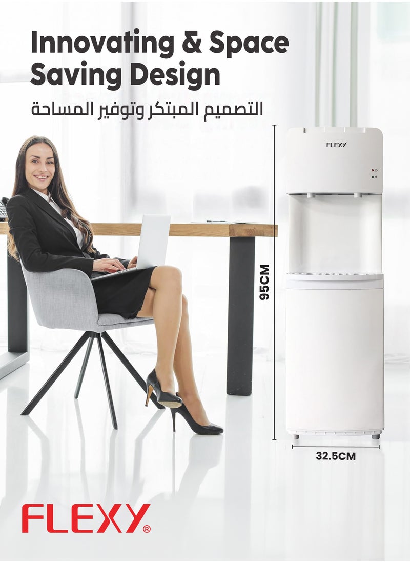 فليكسي - موزع مياه ساخن وبارد مرن مع خزان دفع-تصميم منضدية مدمج وفعال ، تدفئة وتبريد فوري ، موفر للطاقة ، تشغيل سهل بالضغط-مثالي للمنزل أو المكتب أو المساحات الصغيرة-مظهر عصري أنيق - Image 1