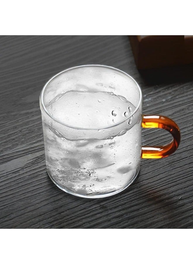 Good Morning 6 Piece Mini Glass Coffee Mug Set 80ml - Image 3