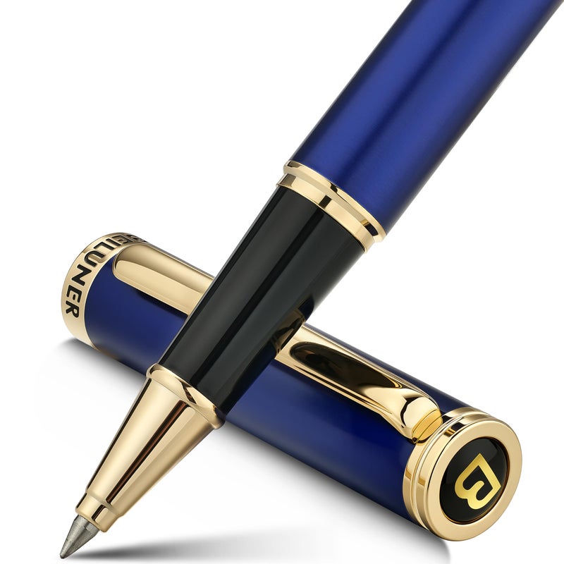 BEILUNER Luxury Rollerball Pen,24K Gold Trim,Noble and Elegant Designs,Schneider Ink Refill, Best Roller Ball Pen Gift Set for Men & Women, Professional, Executive Office, Nice Pens - Image 1