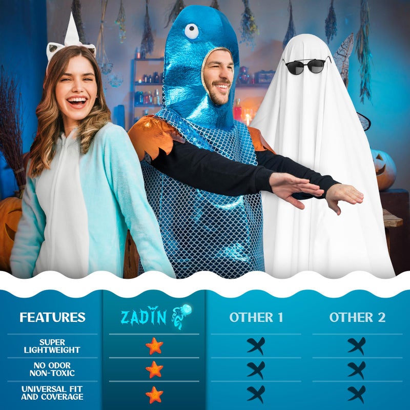 Zadin Adult Fish Costume Funny Sea Animal - Funky Fisherman's Halloween Fish Costume: Fishing Fisherman Costume - Image 4