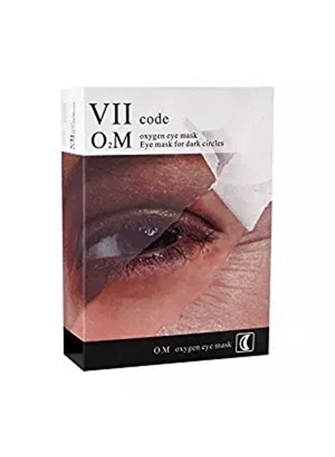 VIIcode O2M Oxygen Eye Pads for Dark Circles - Reduces Puffiness, Crow's Feet, Fine Lines and Bags - Most Effective Treatments for Dark Circle 1 Box /6 Pairs - Image 1