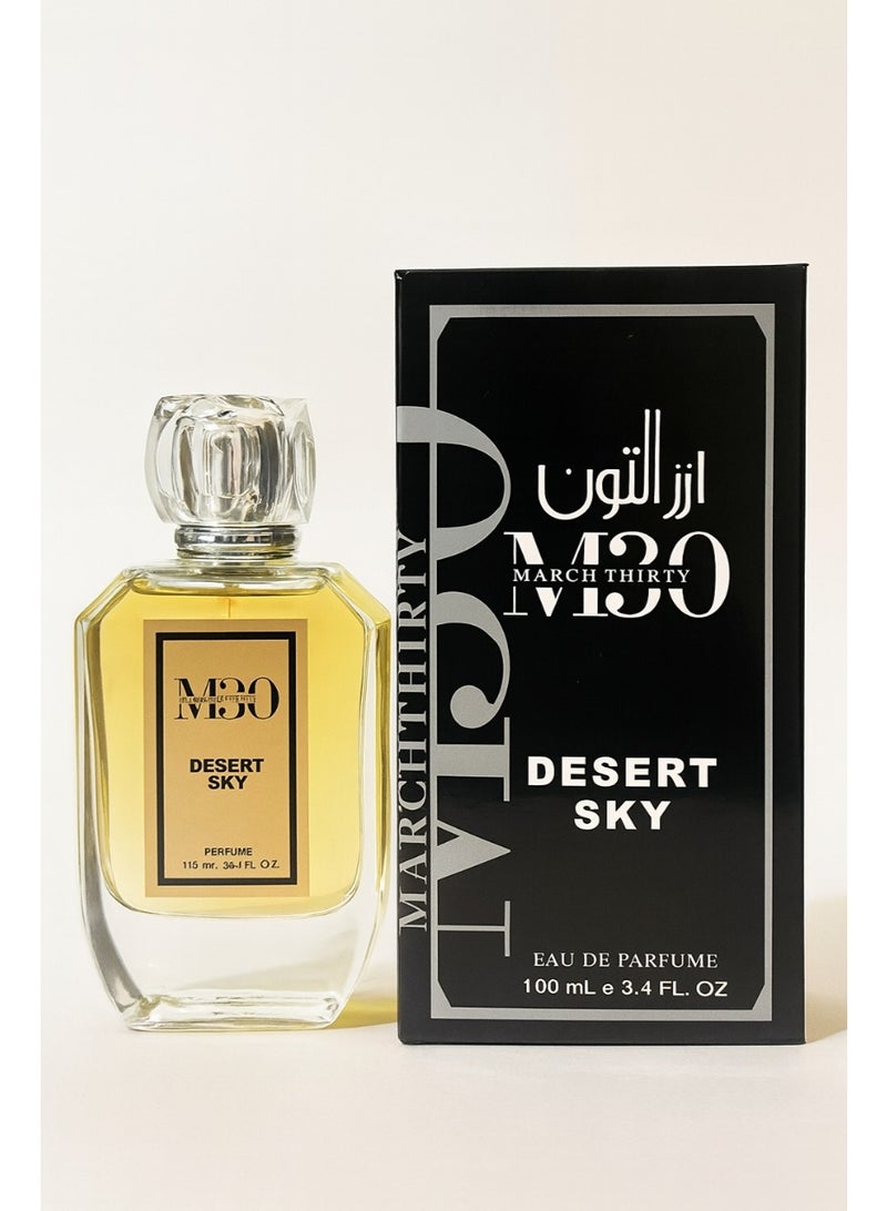 March Thirty Desert Sky Eau de Parfum 100ml – Woody Amber | Oud | Musky | Sweet Oriental - Image 1