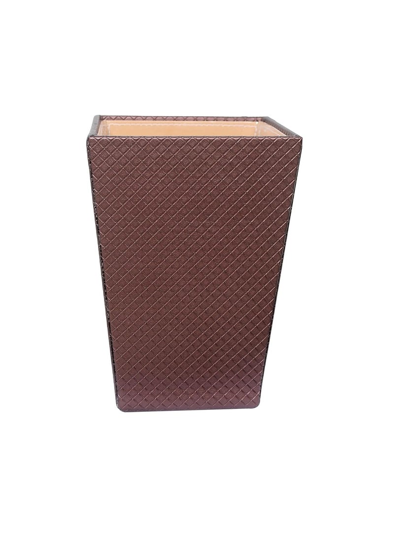 Skywalk Skywalk LEATHERETTE METALLIC CREAM DUSTBIN 