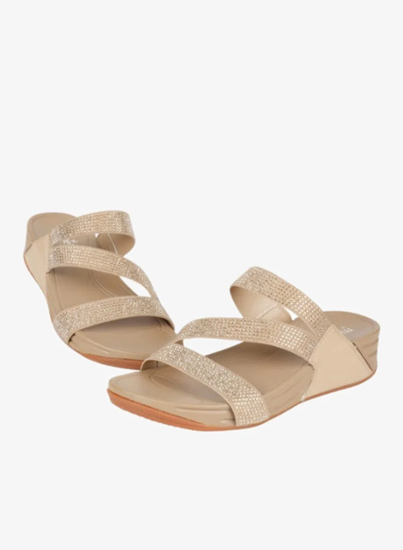Michelle Morgan Beige 092-3018 Michelle Morgan Ladies Casual Sandals 414RJ67B Beige for Women | Best Price UAE