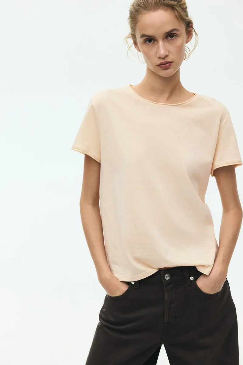 H&M Roll-edge T-shirt