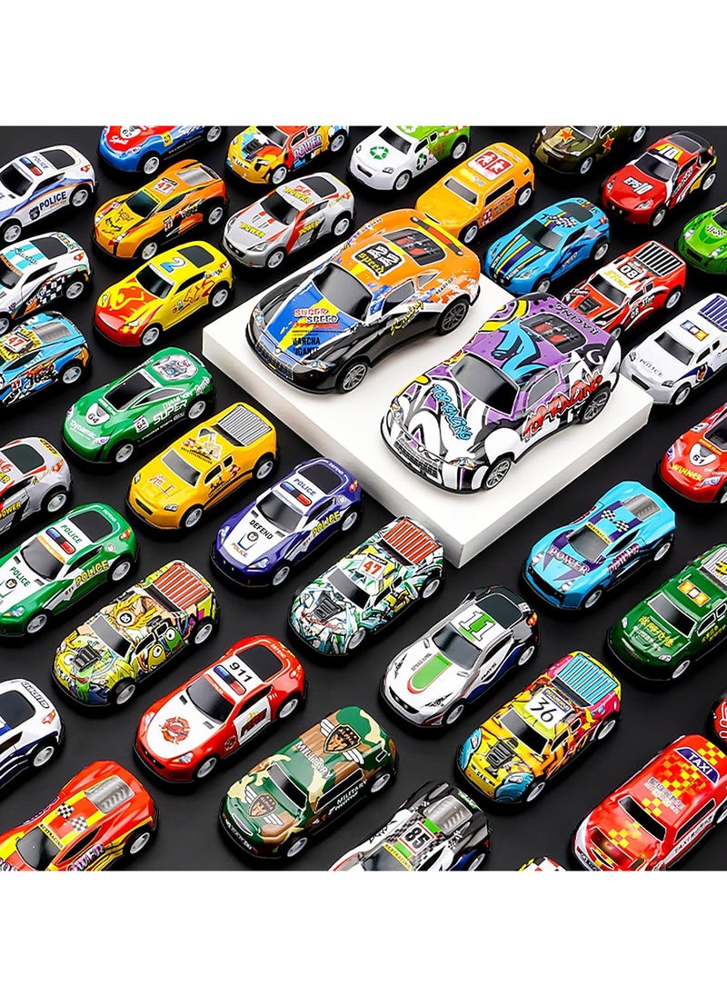 NOAEOU 48Pcs Random Pull Back Toy Cars, for Boys Girls Toddlers 3,4,5,6 Years Old, Mini Die-Cast Race Cars Vehicles Set  - Image 3