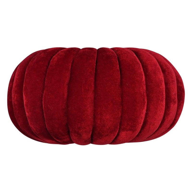 Chander Designers Flower Microfiber Smokin Round Filled Cushion Beautiful Cushion for Sofa Bedroom Throw Pillow Living Room Office Back Cushion Gift 16x16 Inches Maroon Pack of 4 - Image 2