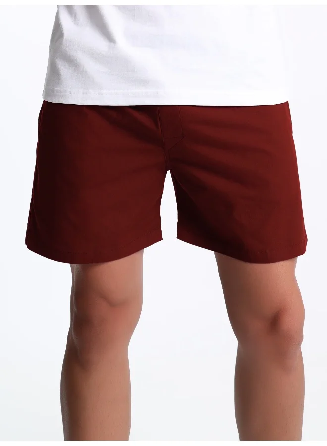Beyoung Plain Burgundy Mens Boxer