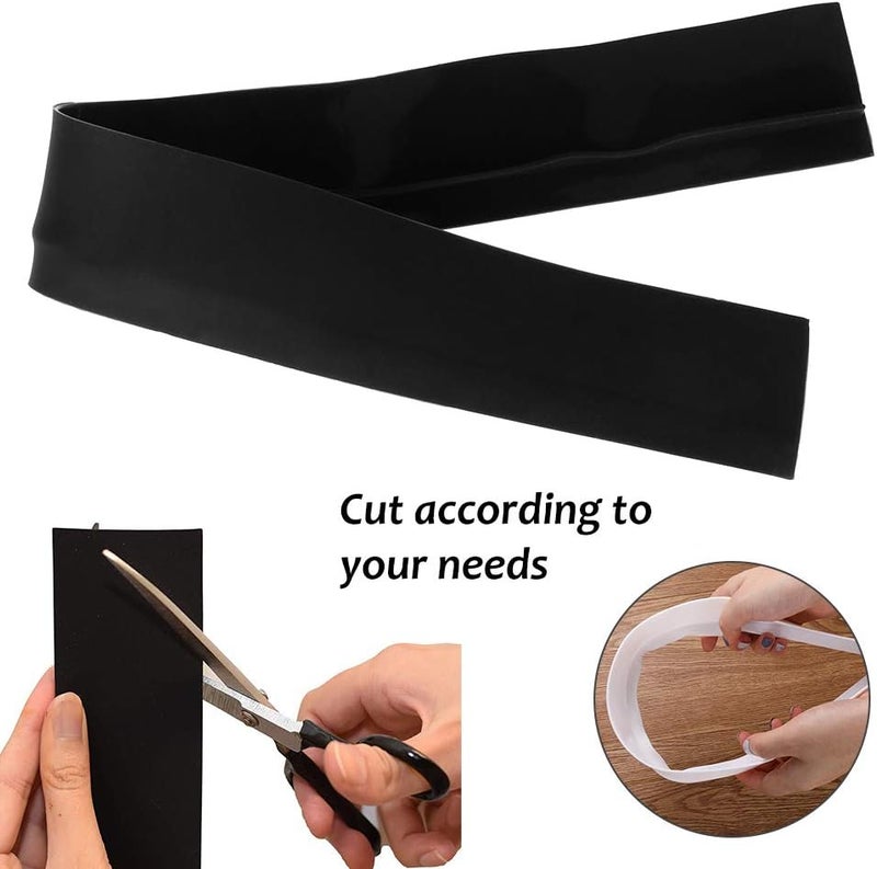 CozyKit Silicone Kitchen Stove Counter Gap Cover Long & Wide Gap Filler (2 Pack) Seals Spills Between Counters, Stovetops, Washing Machines, Oven, Washer, Dryer - Heat-Resistant and Easy Clean (White) - Image 4