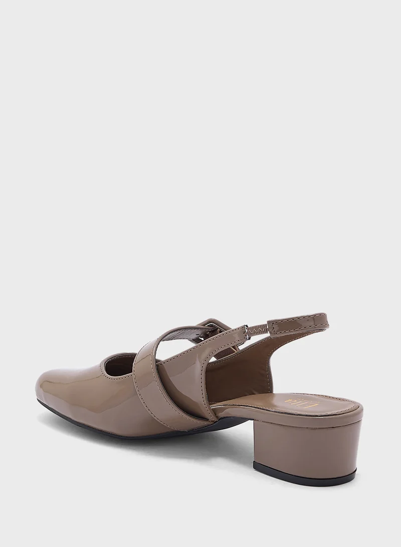 ELLA Block Heel Mary Jane Pump