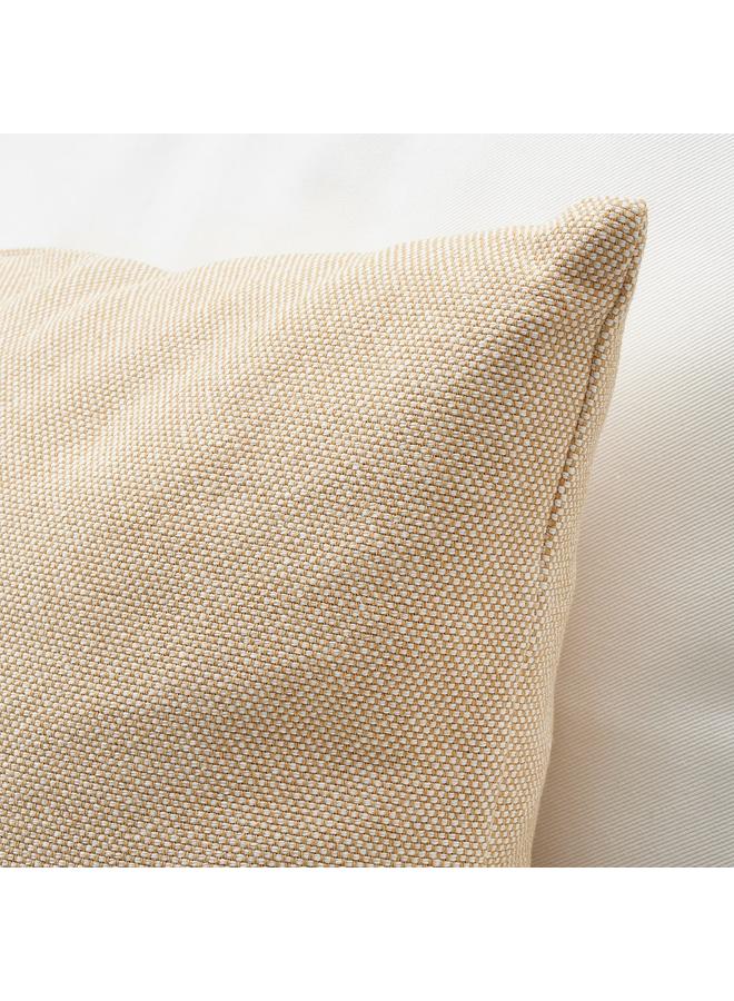 زبون وسادة، أصفر-بيج/أبيض، 45×45 سم - Image 5