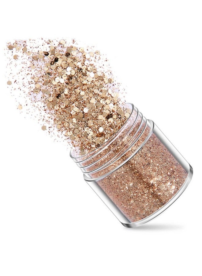 YKZFUI Holographic Nail Art Glitters Gold Silver Nail Sequins 3D Laser Acrylic Nails Powder Dust Flakes Nail Art Supplies For Nails Art Decoration Nail Sparkle Manicure Accessories Glitters Crafts 5 Boxes - Image 3