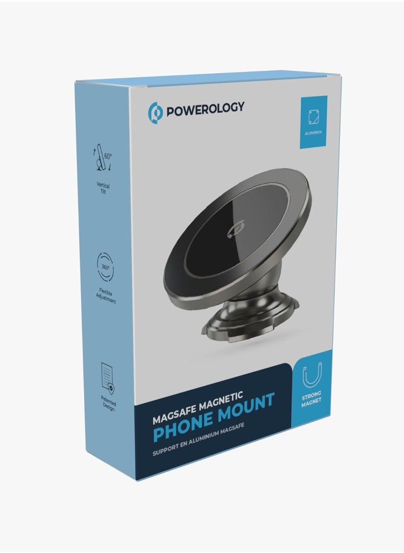 Powerology - Magsafe Magnetic Phone Mount - Titanium - Image 1