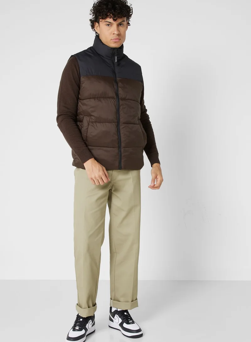 JACK & JONES Zip Through Puffer Gilet