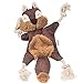 Vitscan Crinkle Dog Toy No Stuffing Puppy Toys Cotton Rope Limbs Stuffless Dog Toy with Squeaker Plush Body Parts Squirrel Dog Squeaky Toys for Small Dog Chew Toys - Image 3