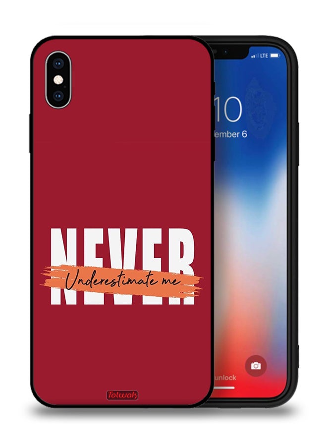 Tolwak Apple iPhone XS Max Protective Case Never Underestimate Me - Image 1