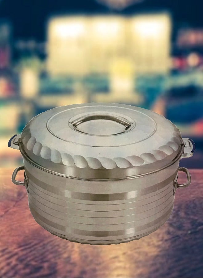 DESSINI Hotpot Stainless Steel Casserole With Lid Silver 30000ML - Image 2