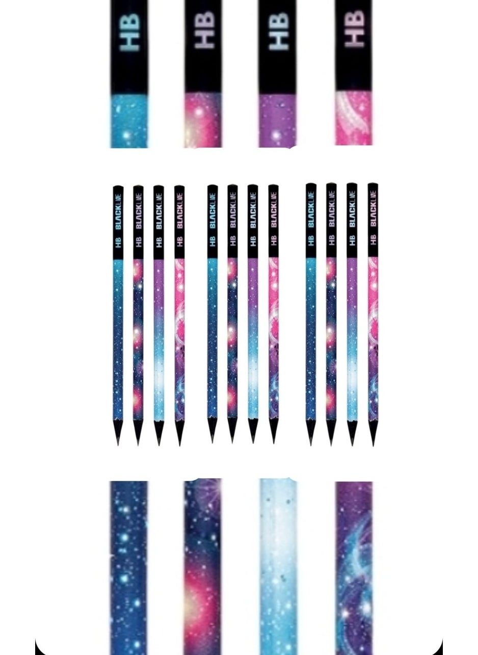 Adel Galaxy Hb Blackline Pencil 12 Pcs 