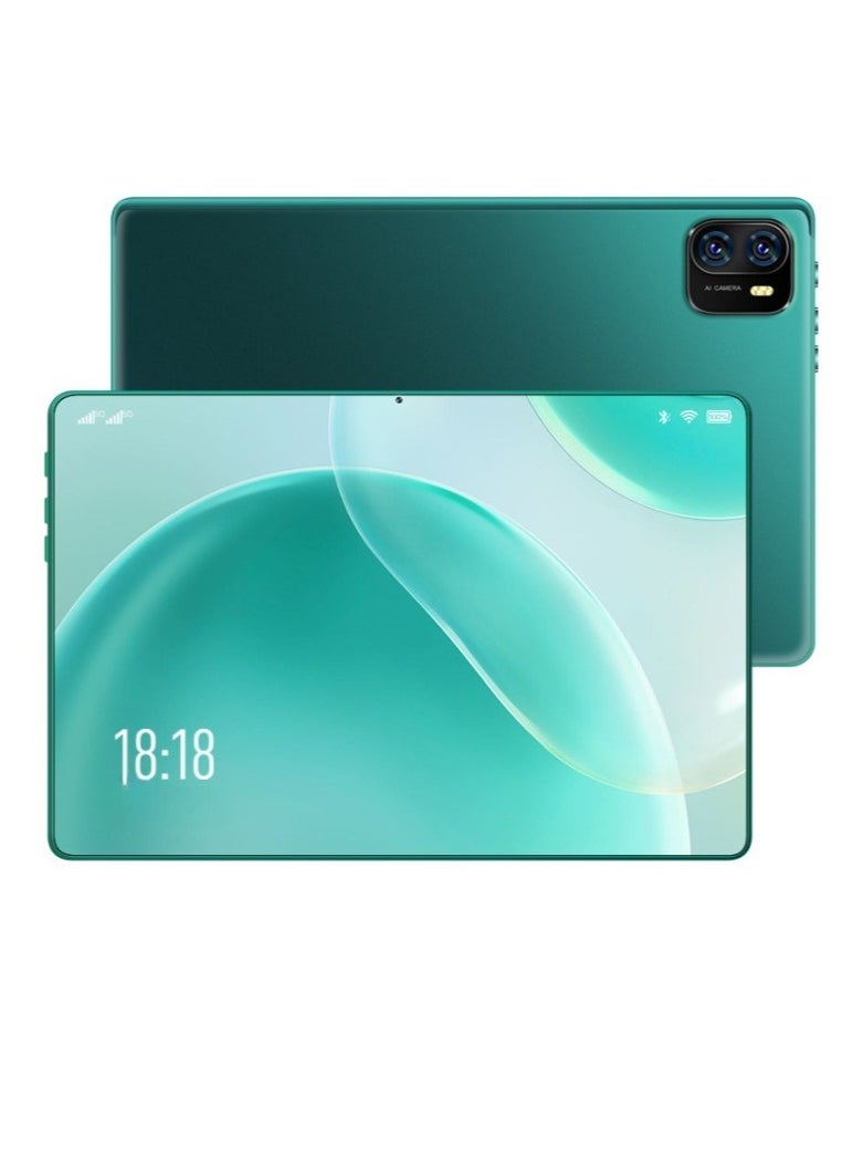 AROAQ HD Tablet Computer, 5G Full Network Dual Camera Smart Touch Pad, High Definition Large Display Touch Screen Android Learning Pad For Study And Entertainment, (1pc, Green, 16G Plus 512G With Leather Case, Mouse, Keyboard, Stylus)  - Image 1