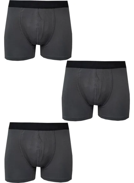 Hepsine Rakip Rival to All 3-Piece Men's Lycra Modal Boxer Plain Cotton Premium Quality Underpants