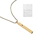 Xeyai Stainless Steel Anxiety Breathe Necklace Anxiety Relief ItemsMindful Breathing Breathless Necklace for Stress Meditation Stress Relief Gifts for Women and Men - Image 3