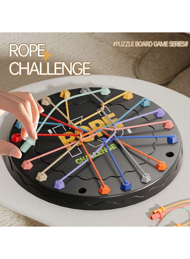 Brain Teaser Rope Challenge Puzzle Game– Interactive Logic Board Game, Enhances Strategic Thinking  Problem-Solving, Durable ABS Material with Colorful Pegs, Fun Family  Party Game for Teens  Adults, Perfect Gift for , New Year, Thanksgiving, Valentine’s Day - Image 4