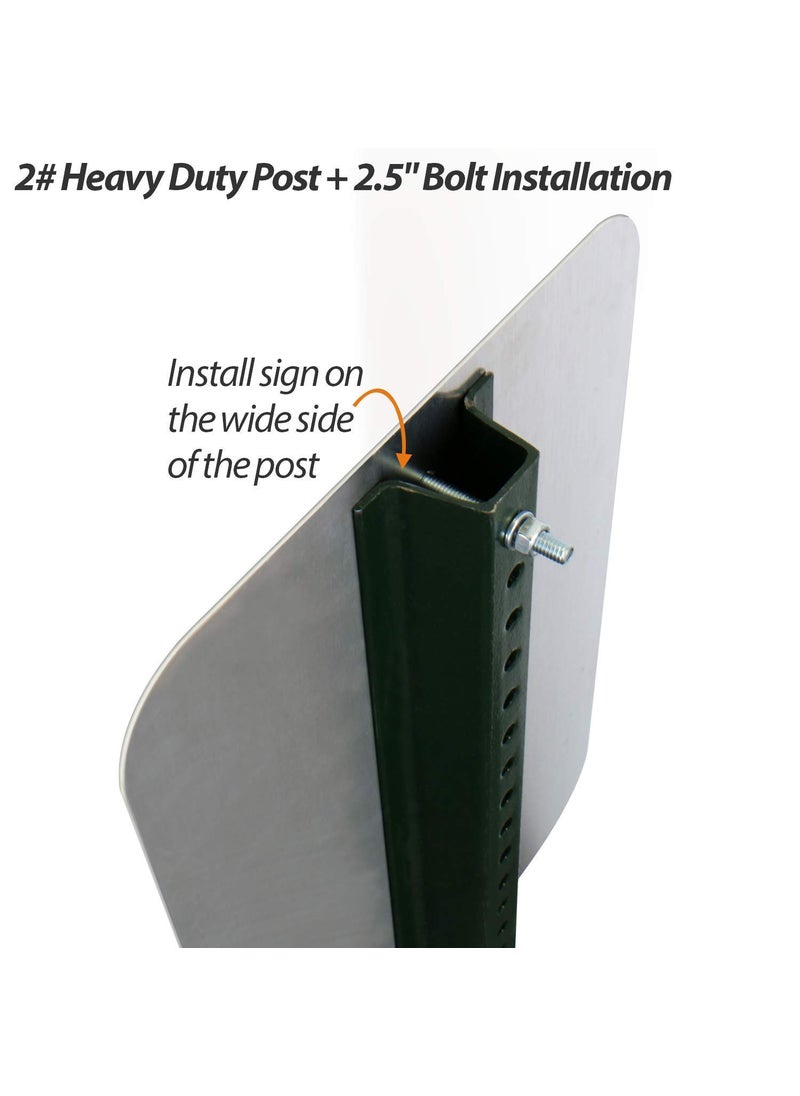 SmartSign SmartSign  KKIT2 Post Attachment Kit  2 Bolts for Heavy Duty Posts and 2 Bolts for Economy Posts  25 x 03125 Bolt Kit  Updated  - Image 4