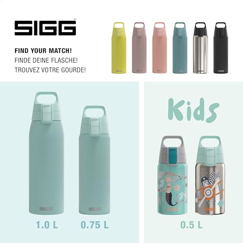 SIGG - Reusable Water Bottle - Shield ONE Glacier - Leakproof - Recyclable - BPA Free - Light blue - 25 Oz - Image 5