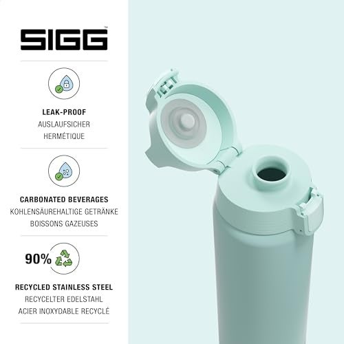SIGG - Reusable Water Bottle - Shield ONE Glacier - Leakproof - Recyclable - BPA Free - Light blue - 25 Oz - Image 2