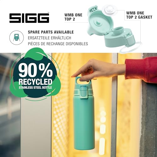 SIGG - Reusable Water Bottle - Shield ONE Glacier - Leakproof - Recyclable - BPA Free - Light blue - 25 Oz - Image 4