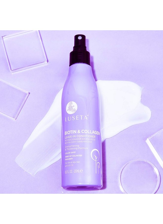 L LUSETA Luseta Biotin Leave in Conditioner for Dry Damaged Hair, Natural Thickening Volume Conditioner for Hair Loss and Thinning,8.5Fl Oz, Hair Detangler Spray for Women  - Image 2