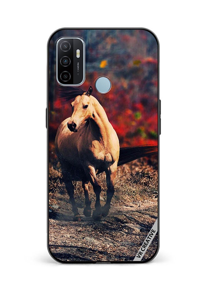 VR CREATIVE Protective Case Cover For Oppo A53 Horse Design Multicolour - Image 1