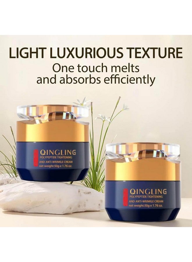JINMAO Qingling Crema Para Arrugas, Qingling Face Cream, Qingling Wrinkle Removal Cream, Quinglin Polypeptide Tightening and Anti-Wrinkle Cream, Face Cream, Neck Cream, Eye Cream 3-In-1 (2) - Image 4