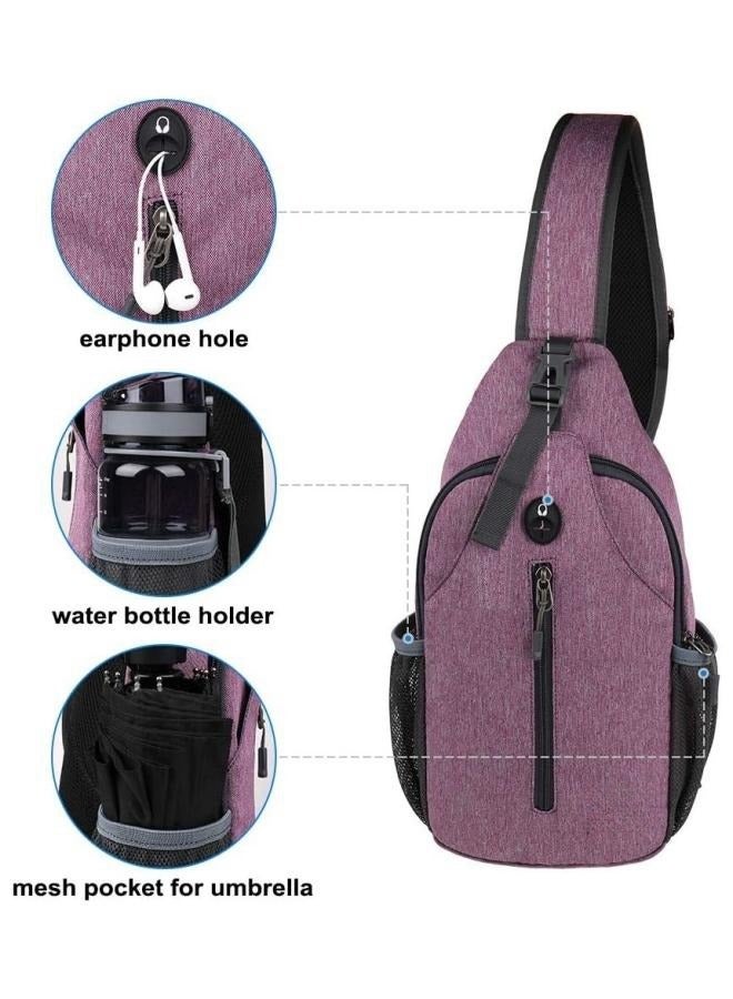 Women's Small Anti-theft Chest Bag, Ladies Large-capacity Portable Crossbody Bag Sling Bag Side Bag Waistpack, Nylon Sports Belt Bag Hip Bag Hiking Bag Trekking Bag for Girls and College Students  - Image 4