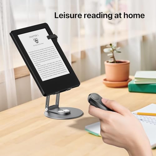 Sycelu RF Remote Control Page Turner for Kindle Paperwhite Oasis eReaders Kobo,Camera Video Recording Remote Triggers, Page Turner for ipad Tablets Reading Novels Comics(Black) - Image 3