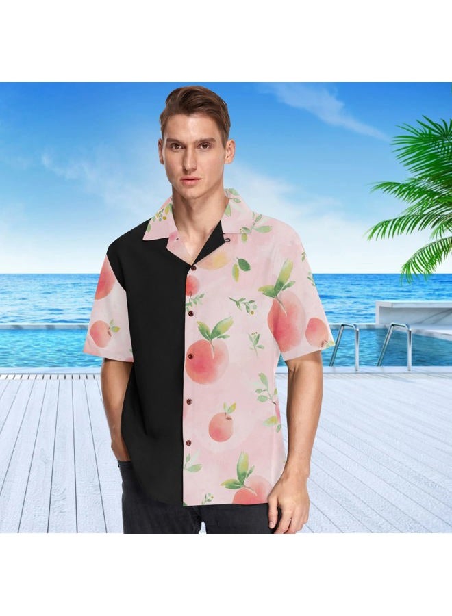 visesunny Novelty Hawaiian Shirt for Men Unisex Summer Beach Casual Short Sleeve Button Down Shirts Tropical Vacation Clothes, Multicolor001, XXL - Image 3