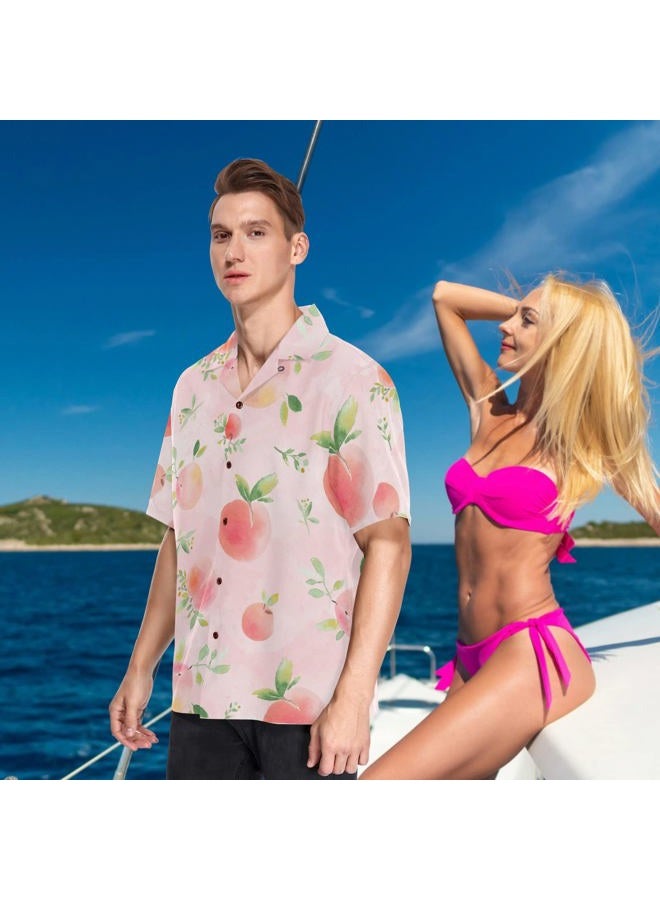 visesunny Novelty Hawaiian Shirt for Men Unisex Summer Beach Casual Short Sleeve Button Down Shirts Tropical Vacation Clothes, Multicolor001, XXL - Image 4