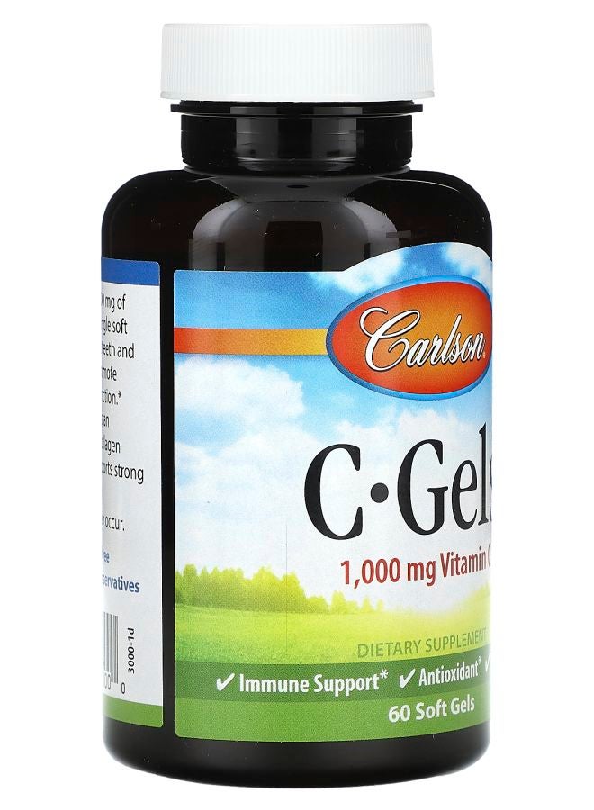 Carlson C-Gels Vitamin C 1000 mg 60 Soft Gels - Image 2