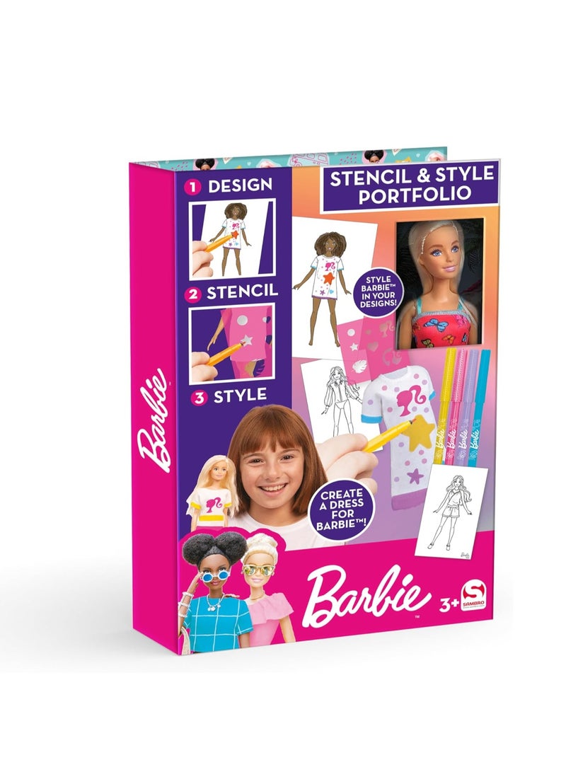 باربي مجموعة دمية الاستنسل والتصميم - Image 1