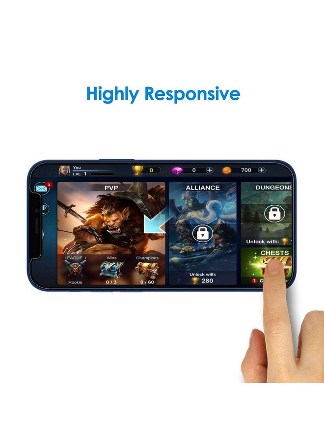 Jetech Screen Protector For Iphone 12 12 Pro 6.1 Inch Tempered Glass Film 3 Pack - Image 5