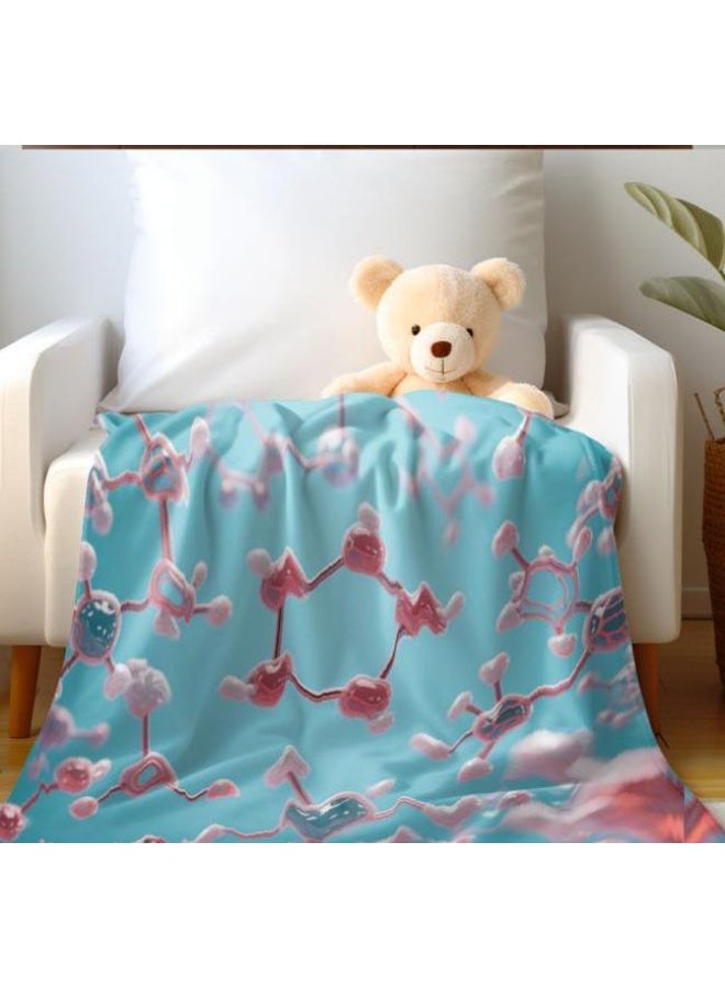 general Baby and children's cartoon flannel thin blanket (warm and comfortable, suitable for sleep, game use) 70cm*100cm - Image 2