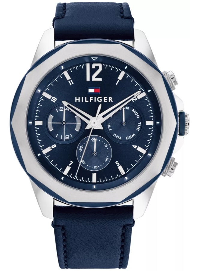 TOMMY HILFIGER Men's Blue Dial Analog Quartz Watch 49 mm -  1792134 