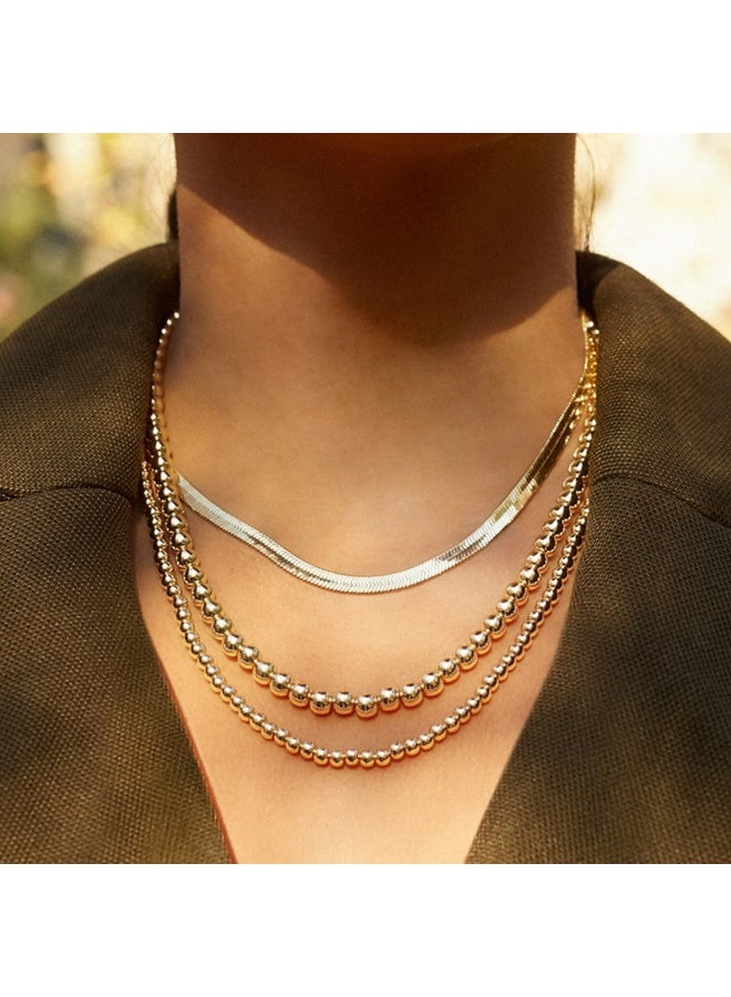 The best gold necklace, stiff and stylish, made of stainless steel gold-plated material, party accessory gift, anti allergic - Image 2