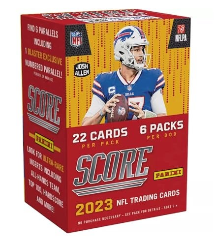 SCORE 2023 Score Football Card Blaster Box 132 Cards - Image 1