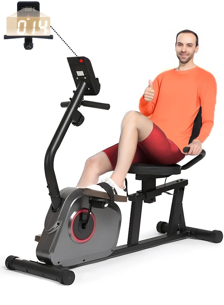 Fitness World Medical exercise bike equipped with an LCD screen and adjustable magnetic resistance for cardio, training and fitness exercises - Image 1