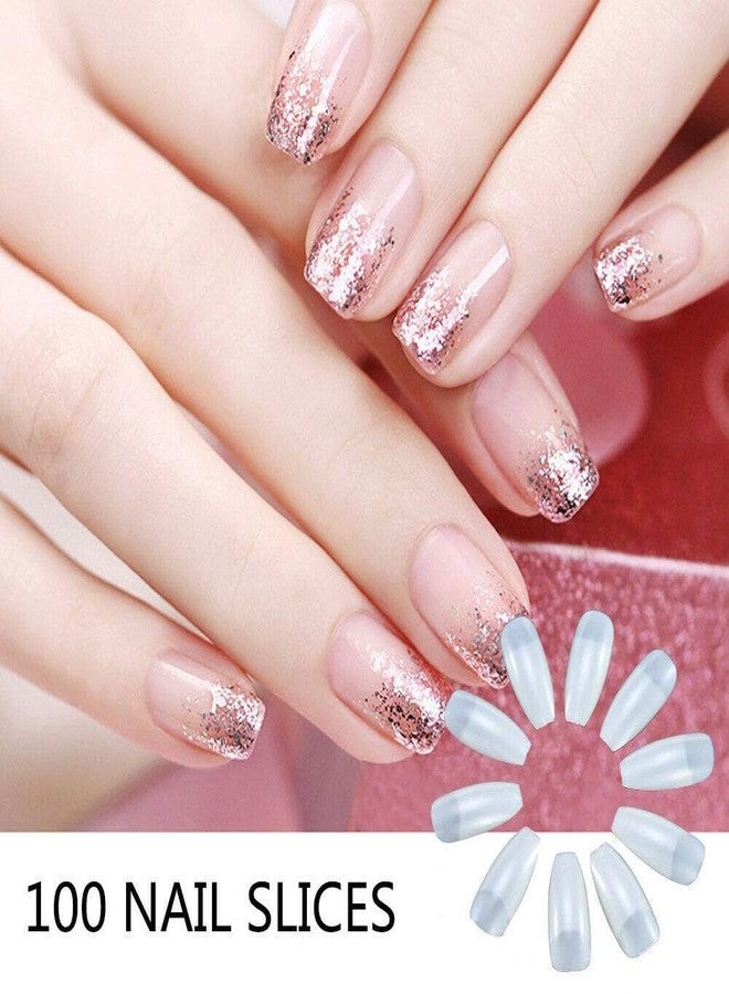 Evrysdi False Nails Tips Perfect Length Natural Artificial Nails Reusable with Glue for Women, Girls, Ladies (100 pcs,Color: White) - Image 4