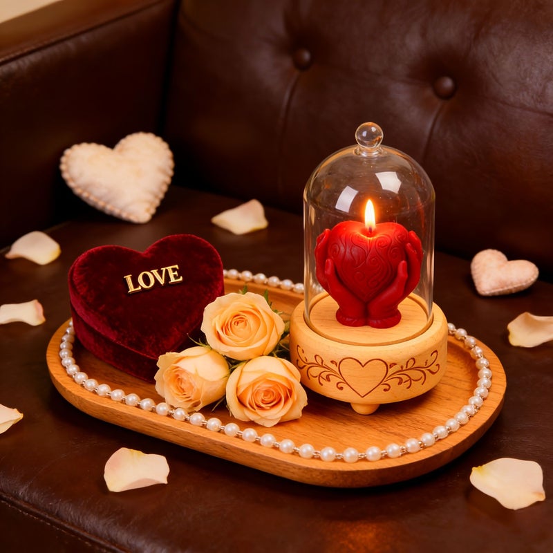 2 Piece Handheld Heart Candle Mold Set Silicone High Temperature Resistant for Soy Wax - Image 4