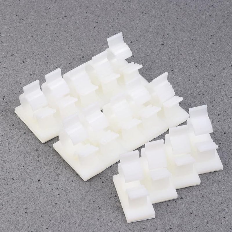 20Pcs Adjustable Self Adhesive Cable Clips Wire Management Organizer Easy Installation - Image 4