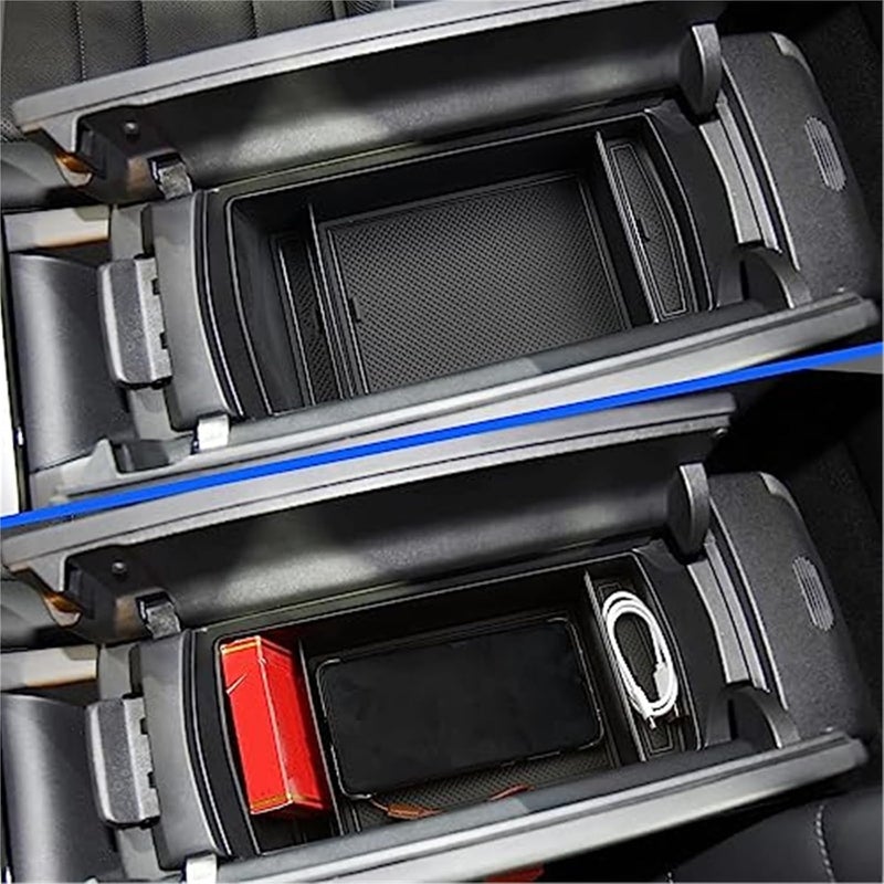 QASULER Center Console Organiser for Peugeot 308 SW - Image 4